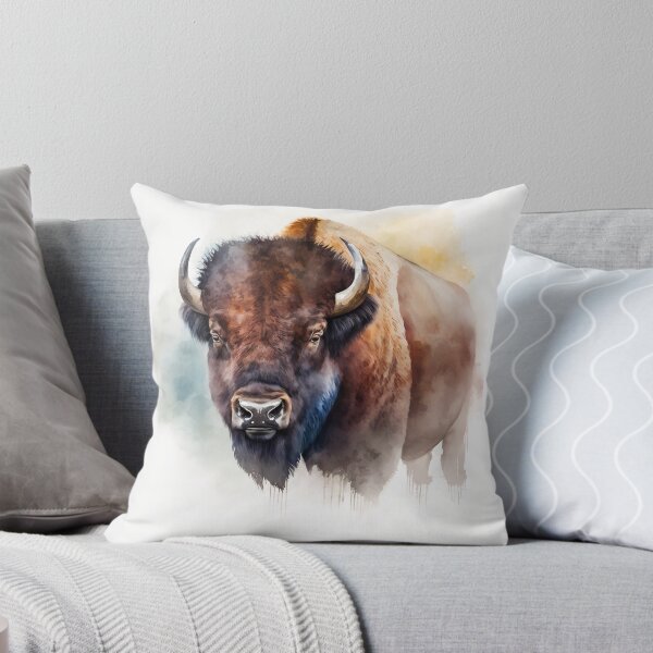 Item preview, Portrait of a Buffalo | Bull Watercolour Illustration | Wildlife Portrait designed and sold by Adios65.