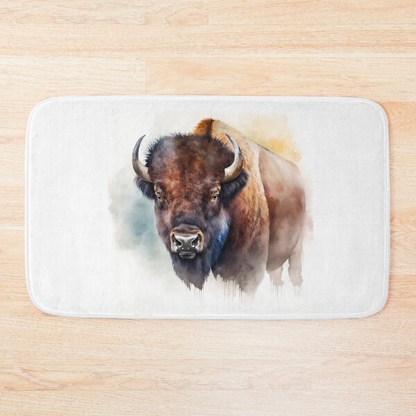 Item preview, Portrait of a Buffalo | Bull Watercolour Illustration | Wildlife Portrait designed and sold by Adios65.