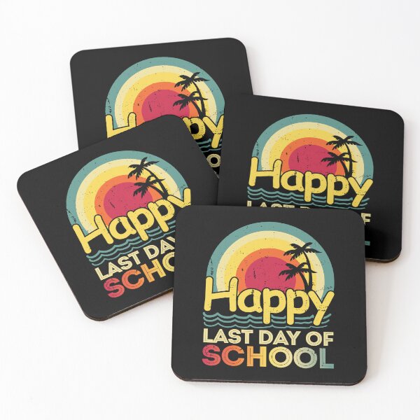Item preview, Happy Last Day Of School Students And Teachers Retro Sunset designed and sold by GravitiTees.