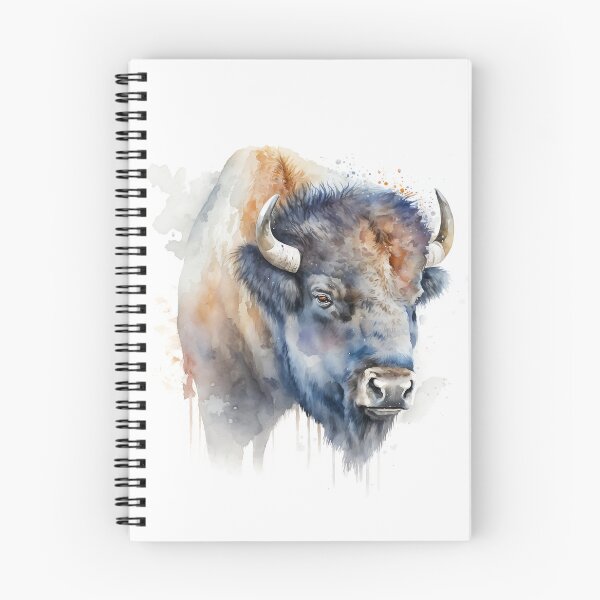 Artikelvorschau, Buffalo Illustration | Watercolour Portrait | Wildlife Portrait entworfen und verkauft von Adios65.