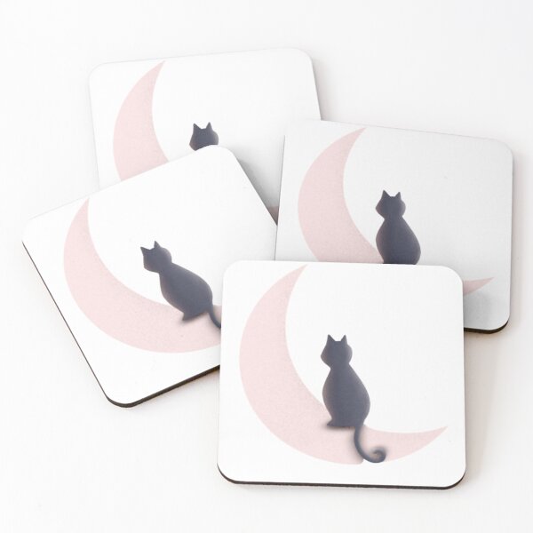 Item preview, cat miaw on moon designed and sold by Zshope.
