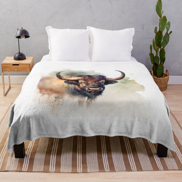 Item preview, African Buffalo Illustration | Watercolour Portrait | Wildlife Portrait designed and sold by Adios65.