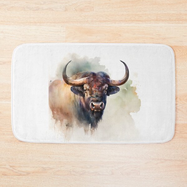 Item preview, African Buffalo Illustration | Watercolour Portrait | Wildlife Portrait designed and sold by Adios65.