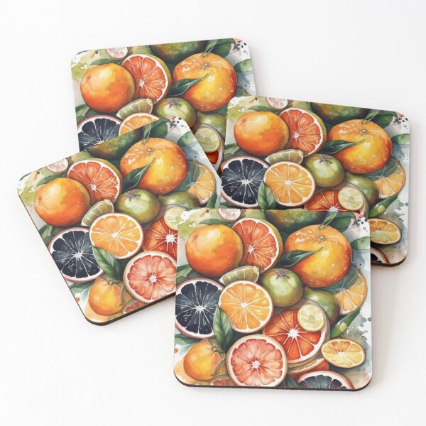 Item preview, Citrus fruits, watercolor painting designed and sold by mliotard.