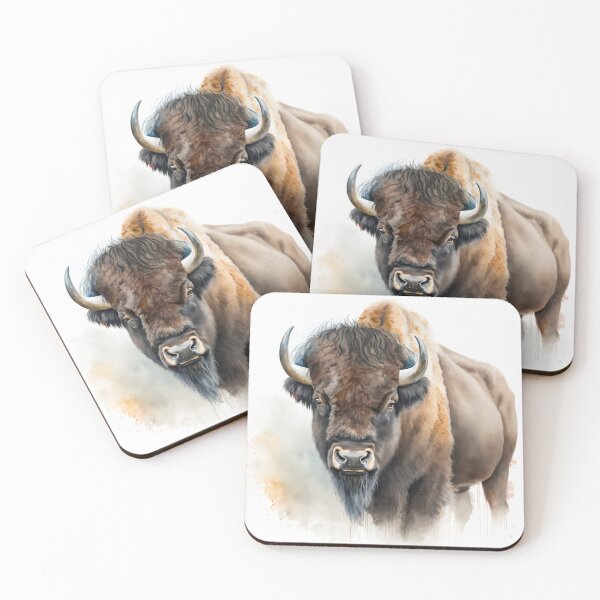 Item preview, African Buffalo Portrait | Watercolour Portrait | Wildlife Portrait designed and sold by Adios65.
