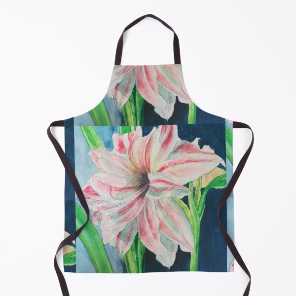 Item preview, Pink and white Amaryllis watercolour painting designed and sold by esvb.