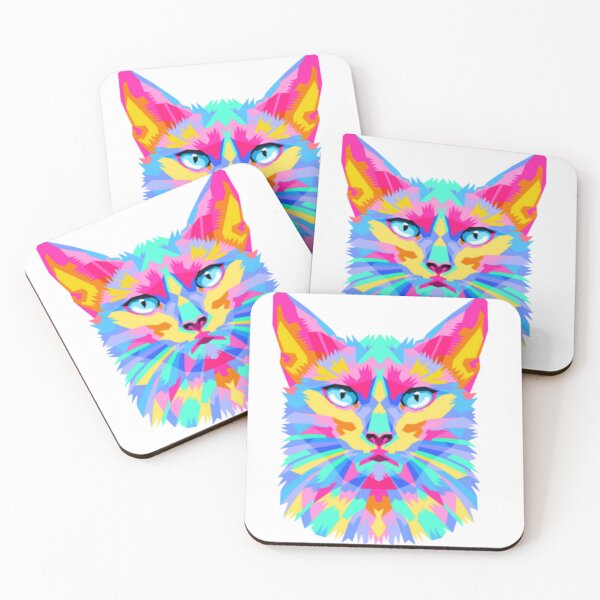 Aperçu de l'œuvre chat miaou coloré créée et vendue par Zshope.