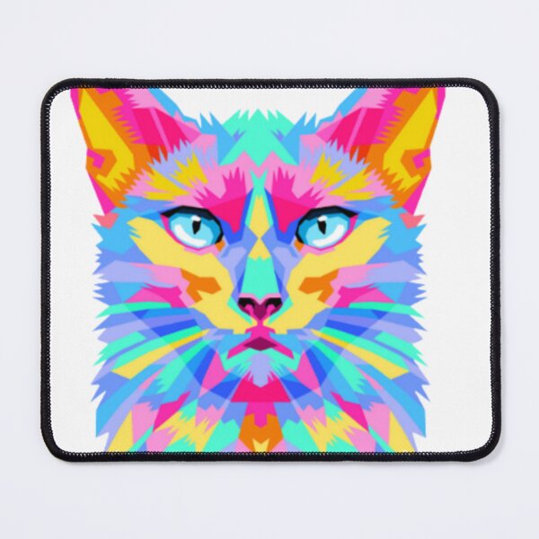 Item preview, cat miaw colorful designed and sold by Zshope.
