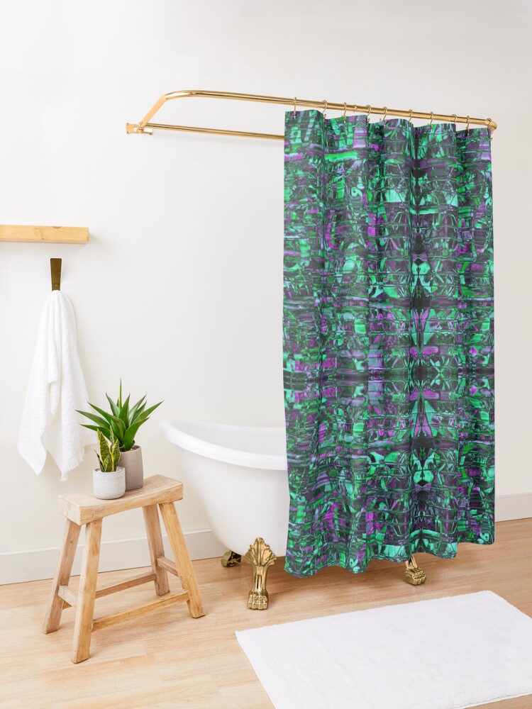 Alternate view of Urban Pattern #3 Shower Curtain