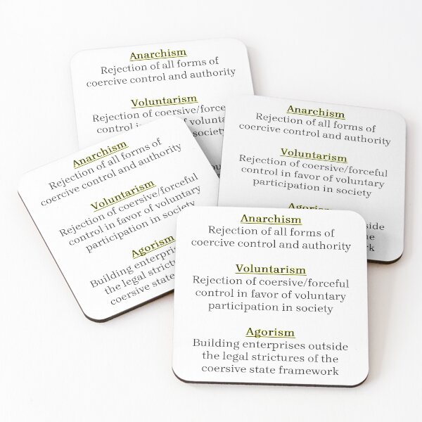 Item preview, Anarchism, Voluntarism, and Agorism designed and sold by Wake up.