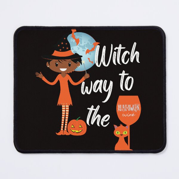 Item preview, Witch Way To The Wine ~ Wine Witch ~  African American Trick or Treat designed and sold by JustaGurli.