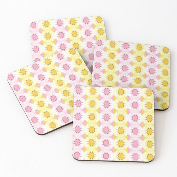 Item preview, Noughts and Crosses - Yellow Pink Stripes designed and sold by ifourdezign.