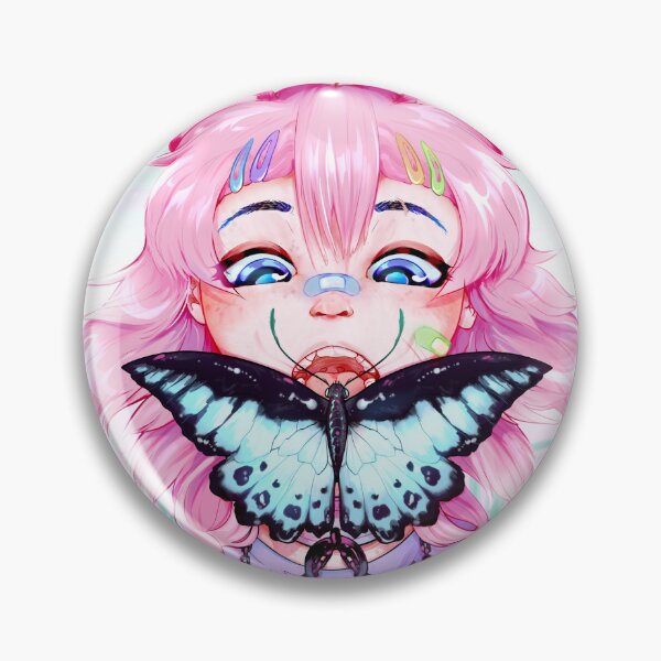 Item preview, Eating Butterflies Harajuku Neko designed and sold by BooTheTanuki.