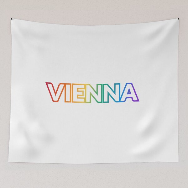 Aperçu de l'œuvre VIENNA GAY PRIDE queer LGBT rainbow créée et vendue par Inspirationmotivation.