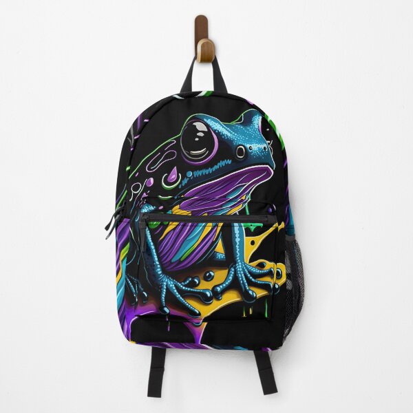Item preview, Splash Art of a Cute Colorful Frog designed and sold by allovervintage.