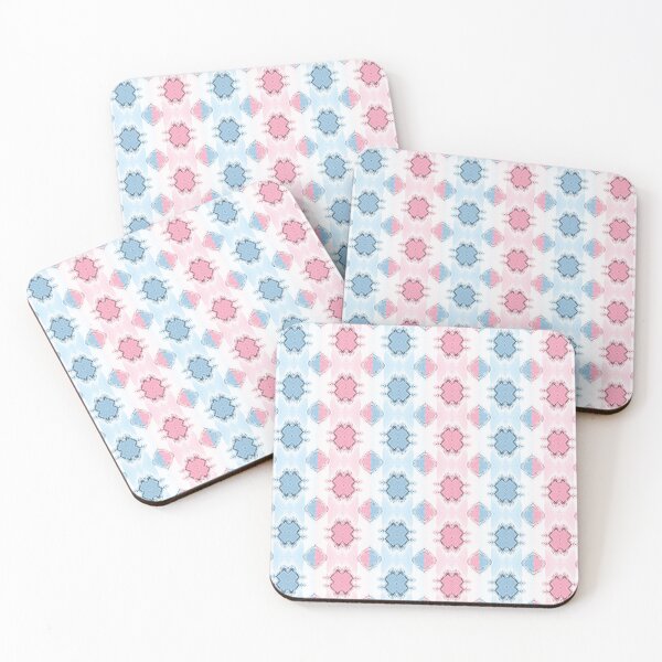 Item preview, Noughts and Crosses - Blue Pink Stripes designed and sold by ifourdezign.
