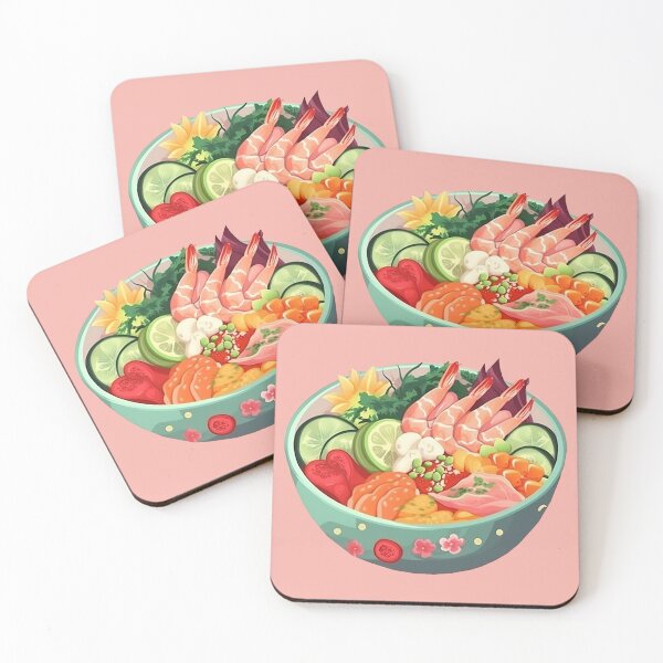Item preview, Shrimp poke bowl designed and sold by Tragicoma.