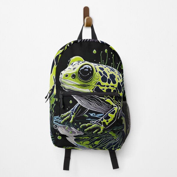 Item preview, Splash Art of a Cute Colorful Frog designed and sold by allovervintage.