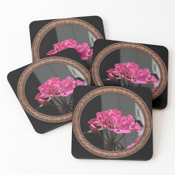 Item preview, Pink Germanium Flowers in Celtic Circle Frame 11 designed and sold by Swabcraft.