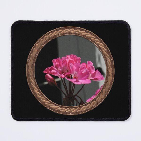 Item preview, Pink Germanium Flowers in Celtic Circle Frame 11 designed and sold by Swabcraft.