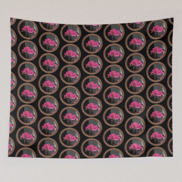 Item preview, Pink Germanium Flowers in Celtic Circle Frame 11 designed and sold by Swabcraft.