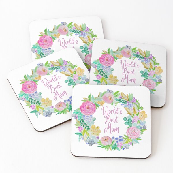 Item preview, Wing Light Art Designs World's Best Mom Floral designed and sold by Wing Light Art Designs.