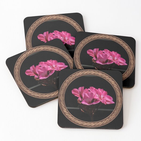 Item preview, Pink Germanium Flowers in Celtic Circle Frame 13 designed and sold by Swabcraft.
