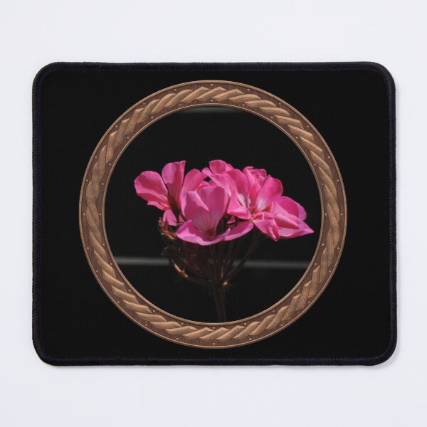 Item preview, Pink Germanium Flowers in Celtic Circle Frame 13 designed and sold by Swabcraft.