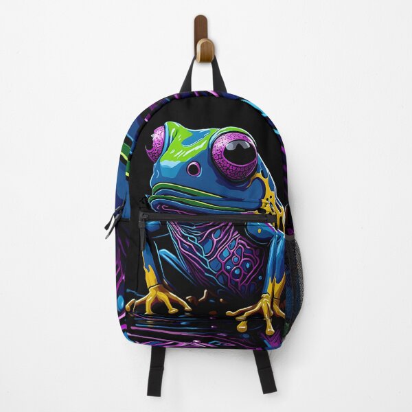 Item preview, Splash Art of a Cute Colorful Frog designed and sold by allovervintage.