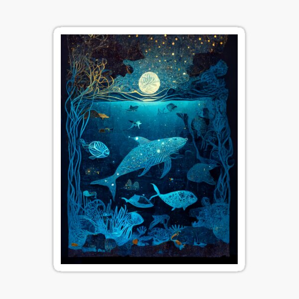 Background 048 - Ocean Sealife Sticker