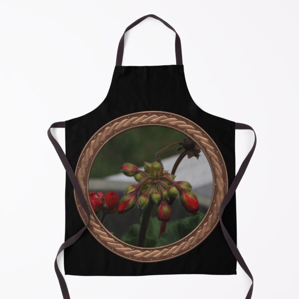 Item preview, Red Germanium Flowers in Celtic Circle Frame 14 designed and sold by Swabcraft.