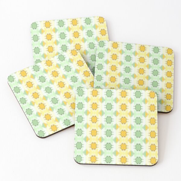 Item preview, Noughts and Crosses - Green Yellow Stripes designed and sold by ifourdezign.