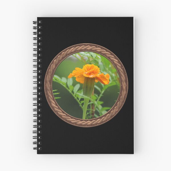 Item preview, Orange Marigold Flowers in Celtic Circle Frame 15 designed and sold by Swabcraft.