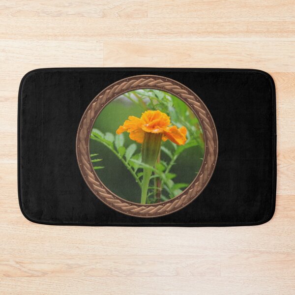 Item preview, Orange Marigold Flowers in Celtic Circle Frame 15 designed and sold by Swabcraft.