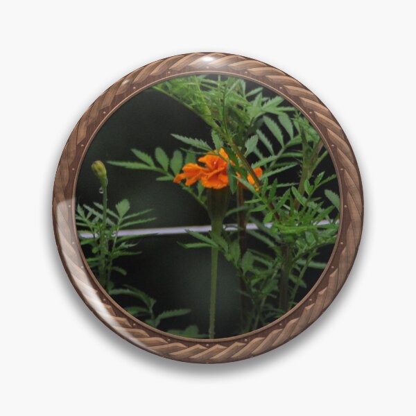 Item preview, Orange Marigold Flowers in Celtic Circle Frame 16 designed and sold by Swabcraft.