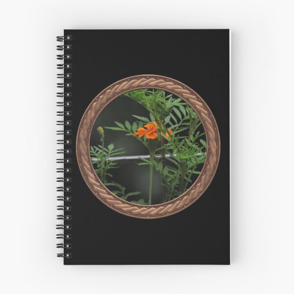 Item preview, Orange Marigold Flowers in Celtic Circle Frame 16 designed and sold by Swabcraft.