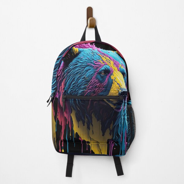 Item preview, Splash Art of a Grizzly Bear designed and sold by allovervintage.