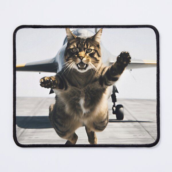 Item preview, Cat Running Away From a Fighter Jet designed and sold by JustinaLD.