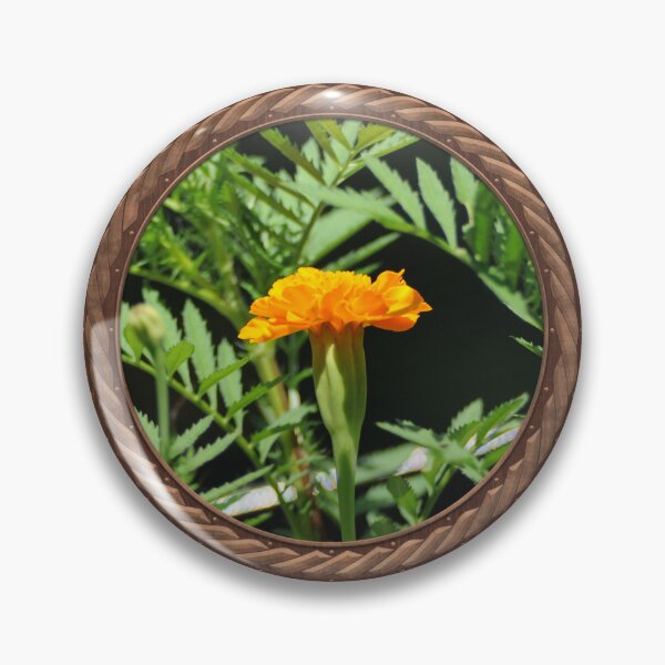 Item preview, Orange Marigold Flowers in Celtic Circle Frame 17 designed and sold by Swabcraft.