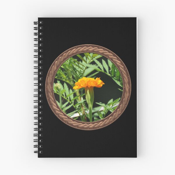Item preview, Orange Marigold Flowers in Celtic Circle Frame 17 designed and sold by Swabcraft.