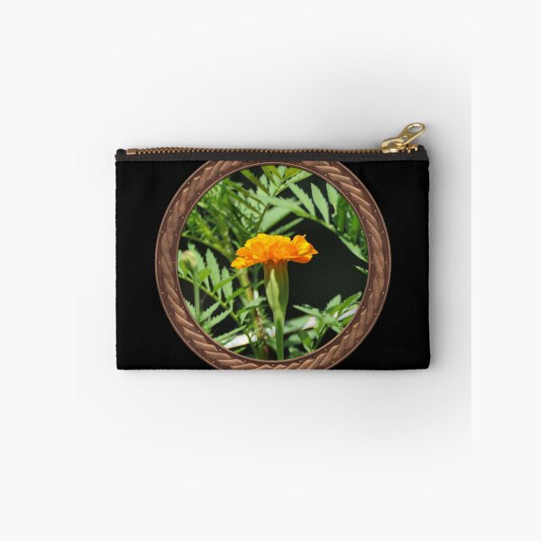 Item preview, Orange Marigold Flowers in Celtic Circle Frame 17 designed and sold by Swabcraft.