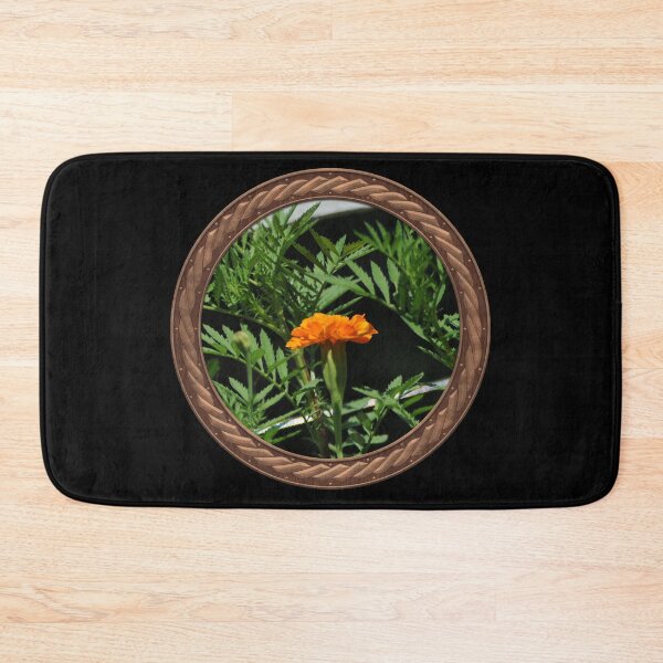 Item preview, Orange Marigold Flowers in Celtic Circle Frame 18 designed and sold by Swabcraft.