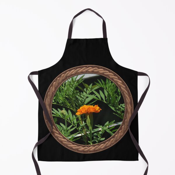 Item preview, Orange Marigold Flowers in Celtic Circle Frame 18 designed and sold by Swabcraft.