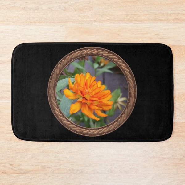 Item preview, Orange Marigold Flowers in Celtic Circle Frame 19 designed and sold by Swabcraft.