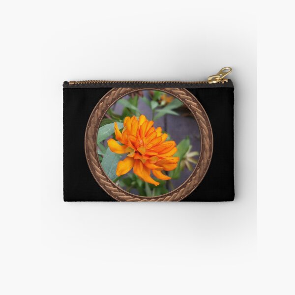 Item preview, Orange Marigold Flowers in Celtic Circle Frame 19 designed and sold by Swabcraft.