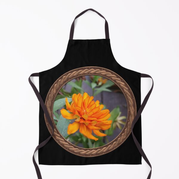 Item preview, Orange Marigold Flowers in Celtic Circle Frame 19 designed and sold by Swabcraft.