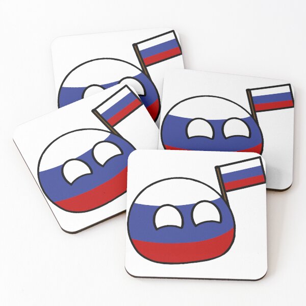 Item preview, countryballs with their flag russiaball  designed and sold by Countryballs Shop.