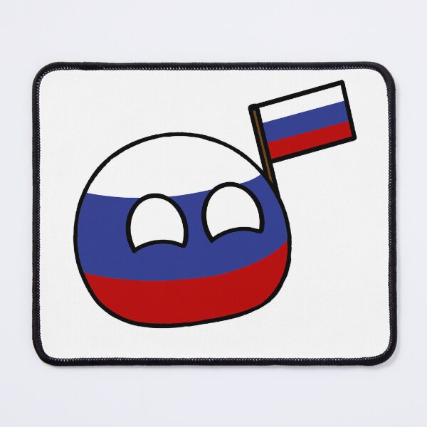 Item preview, countryballs with their flag russiaball designed and sold by Countryballs Shop.