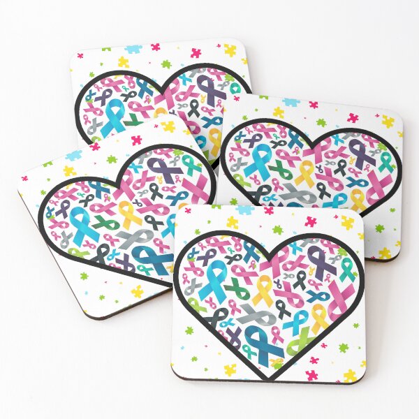 Item preview, Raising Awareness: Heart of Ribbons and Puzzle Pieces designed and sold by Mrrs-co.