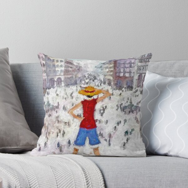 Item preview, Luffy in Loguetown Inspired by One Piece  Acrylic painting designed and sold by outofflow.